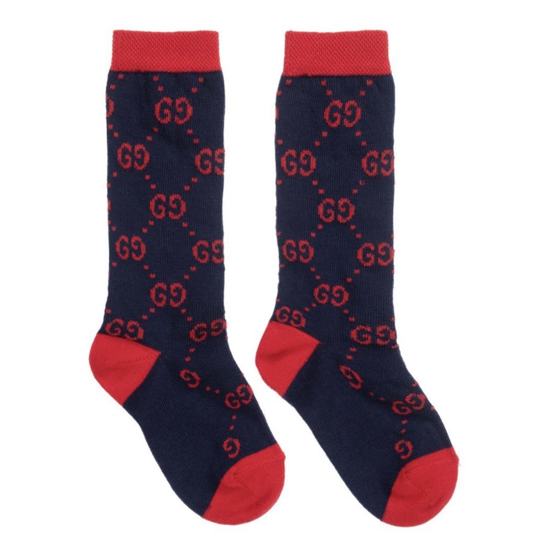 Gucci Brand New Kids Unisex GG Print Socks, 8.5-11 – V & G Luxe 