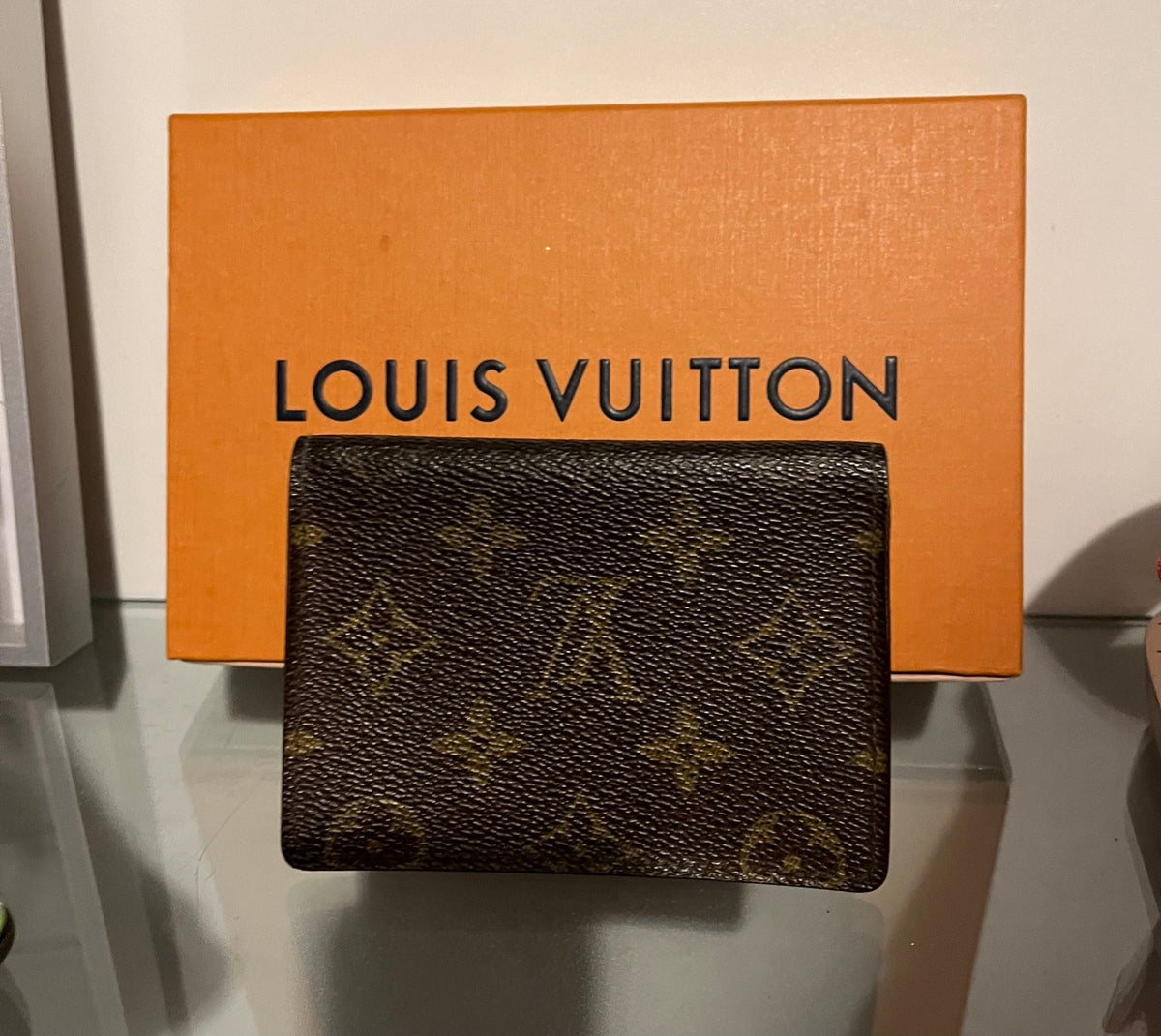 Shop Louis Vuitton Unisex Leather Logo Wallets & Card Holders by