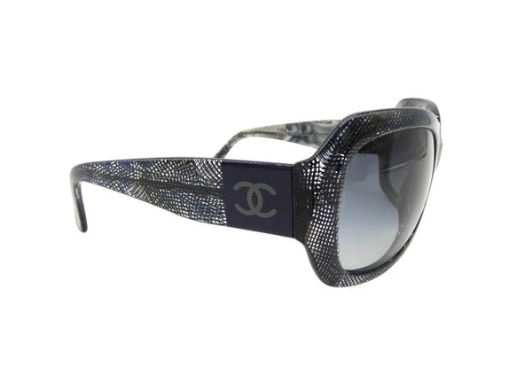 Chanel Dark Blue CC Sunglasses - V & G Luxe Boutique