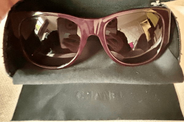 Chanel Quilted Hidden Mirrored Vintage Sunglasses - V & G Luxe Boutique