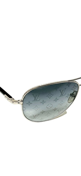 Louis Vuitton Monogram Silvertone Sunglasses - V & G Luxe Boutique