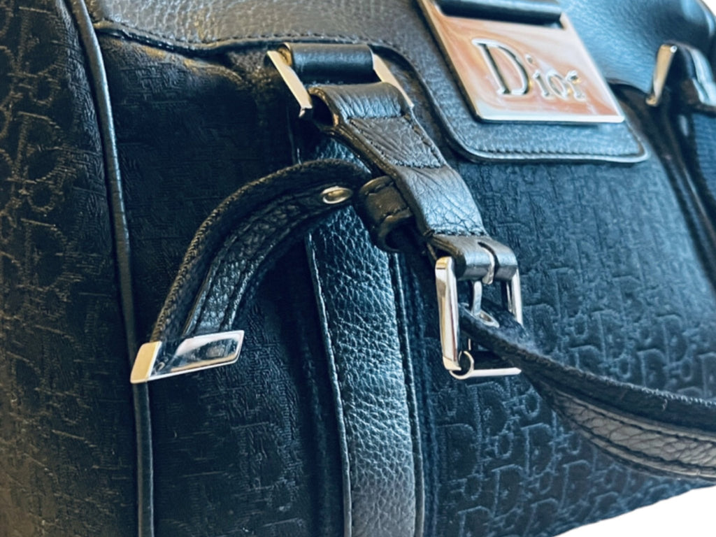 CHRISTIAN DIOR Monogram Boston Black 15628