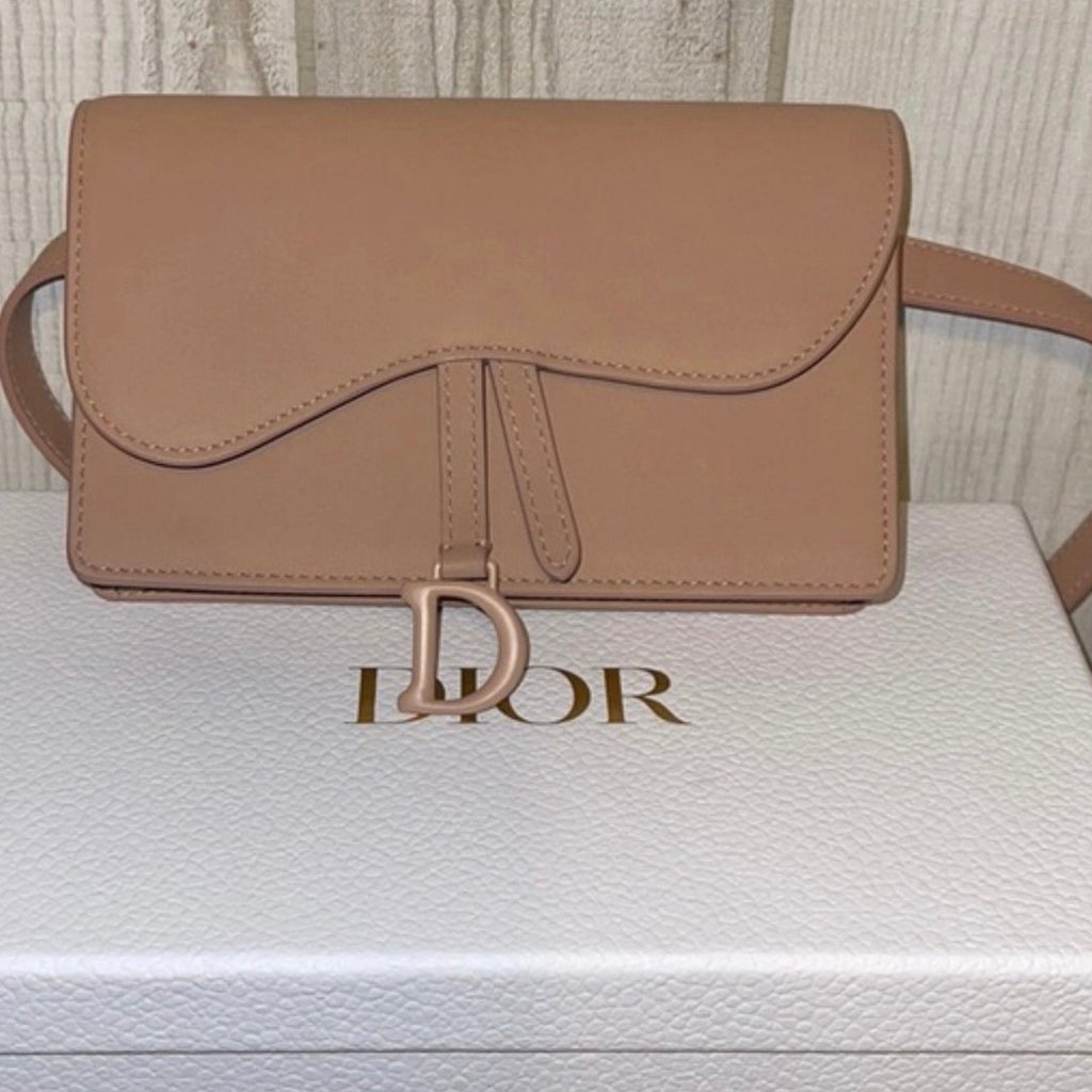Dior, Bags, New Dior Saddle Ultra Matte Belt Bag Nude