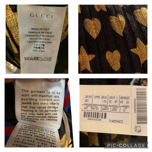 Gucci Brand New Black & Gold Skirt Age 12 Or UK 8/10 - V & G Luxe Boutique