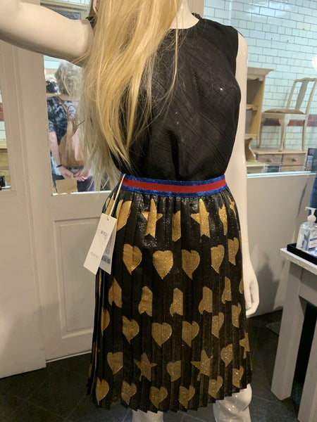 Gucci Brand New Black & Gold Skirt Age 12 Or UK 8/10 - V & G Luxe Boutique