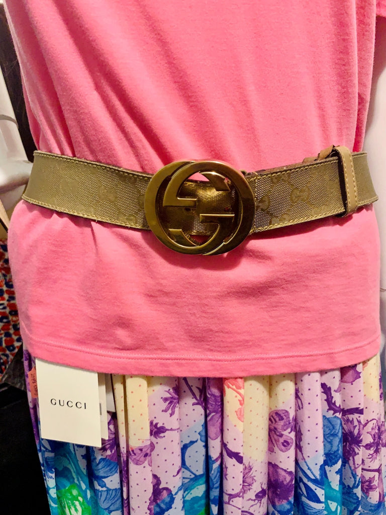 Gucci gg clearance blooms belt