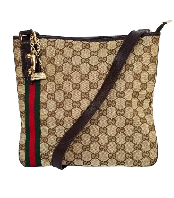 Gucci GG Monogram & Web Crossbody Bag - V & G Luxe Boutique