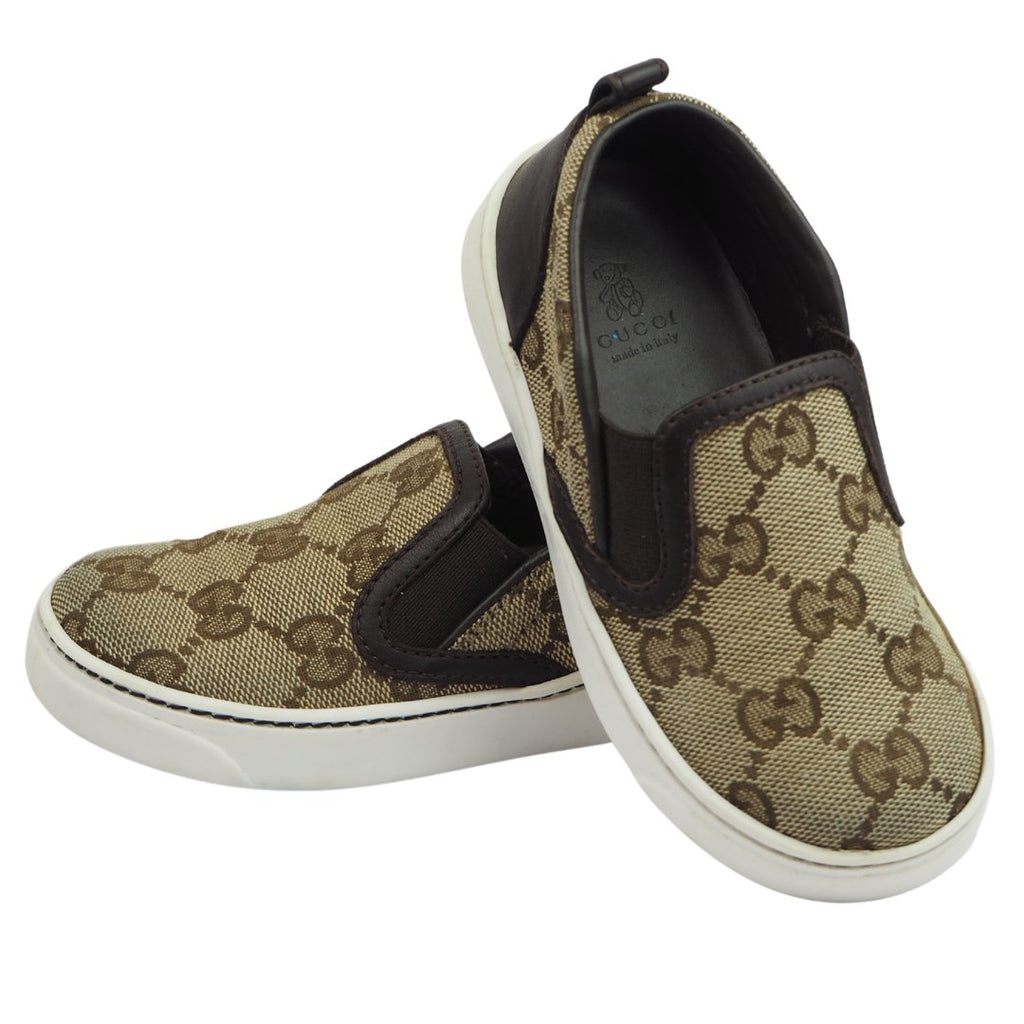 Gucci, Shoes, Gucci Monogram Slip Ons