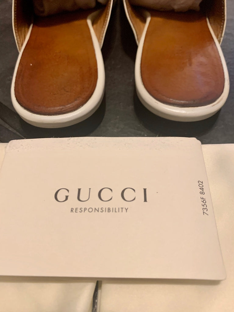 Cream discount gucci mules