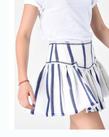 Isabel Marant Etoile Delia Striped Mini Skirt UK 8 - V & G Luxe Boutique