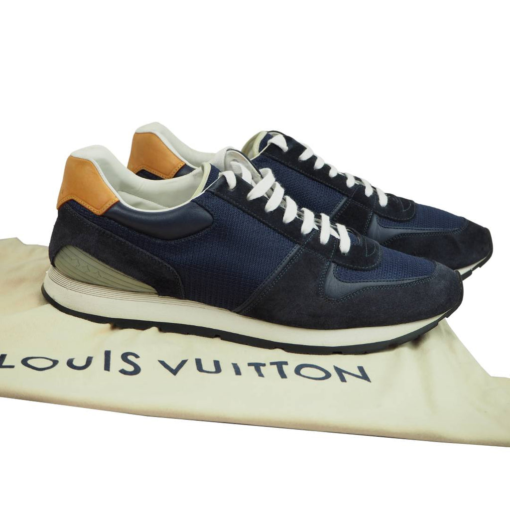 Run away leather low trainers Louis Vuitton White size 8.5 UK in