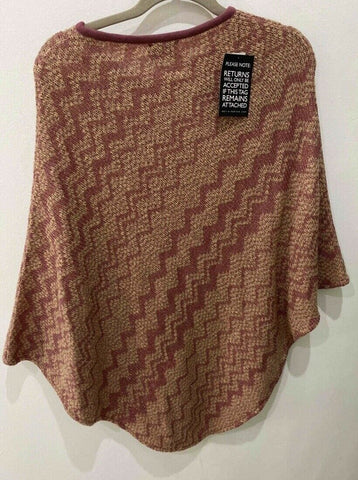 Missoni Multicoloured Orange Zig Zag Women’s Poncho Tunic Top One Size - V & G Luxe Boutique