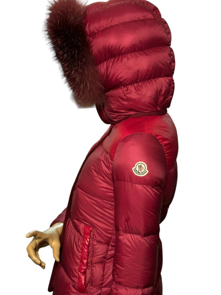 Moncler Red Armandine Jacket Age 12 years/Small Ladies - V & G Luxe Boutique